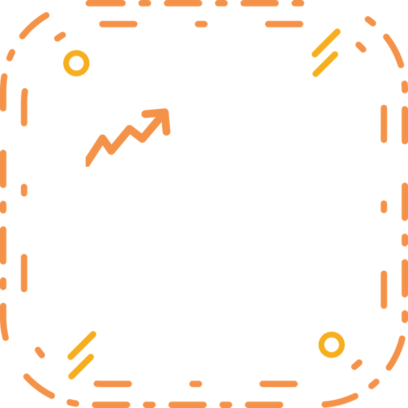 A man is showcasing his design portfolio with a graph on a black background.